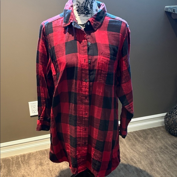 Joe Fresh Tops - Joe Fresh Red and Black Buffalo Plaid Shirt